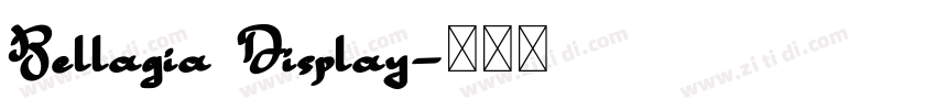 Bellagia Display字体转换